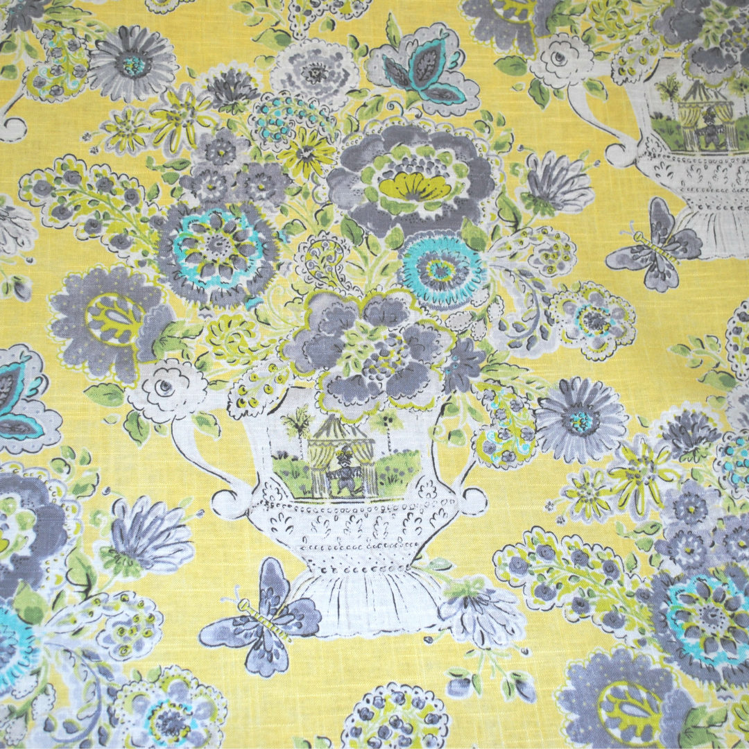 Blissful Bouquet – Lemon Meringue - Designer Fabric from the Best Online Fabric Store