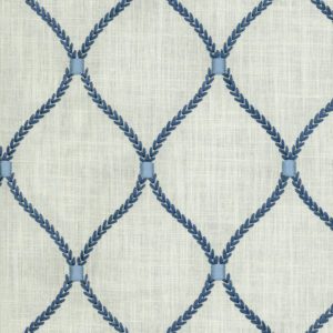 Deane Embroidery - Porcelain - Designer Fabric from Online Fabric Store