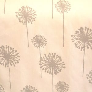 Dandelion - White / Storm Twill - Discount Designer Fabric - fabrichousenashville.com