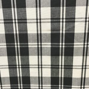 Classic Plaid - Black White - Discount Designer Fabric - fabrichousenashville.com