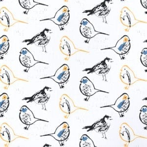 Bird Toile - Brazilian Yellow - Discount Designer Fabric - fabrichousenashville.com