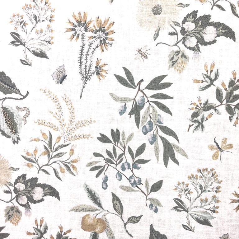 Fabricut - Fleur Botanical - La Mer - Online Fabric Store - Decorator