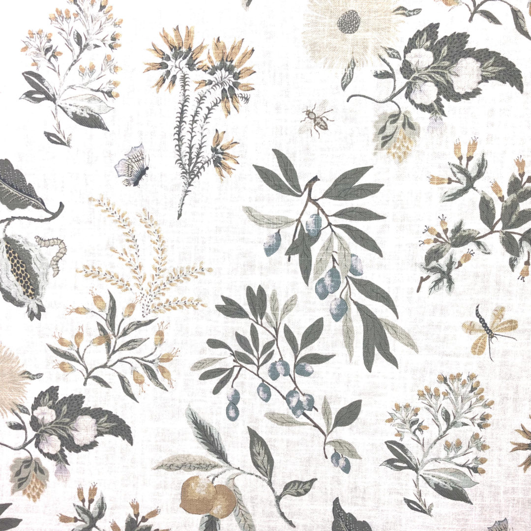 Fleur Botanical - La Mer from The Fabric House, online fabric store, buy fabric online, decorator fabric, designer fabric.