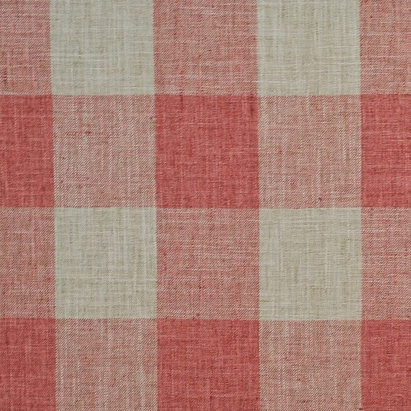 Check Please - Coral - Designer Fabric from Online Fabric Store