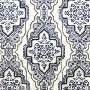 Kashan - Cobalt - Designer Fabric - Decorator fabric from online fabric store, fabrichousenashville.com