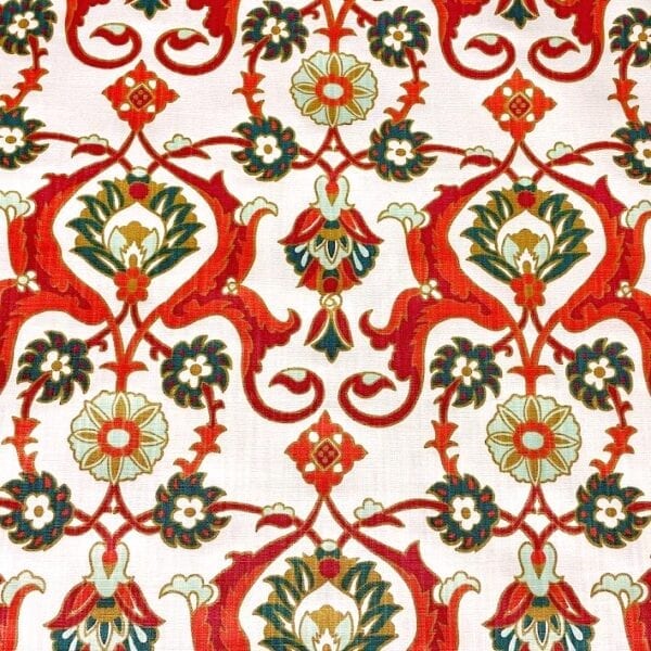 Iznet - Vermillion- Designer Fabric from Online Fabric Store