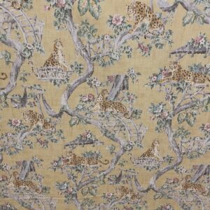 Lazy Days - Gold- Designer Fabric from Online Fabric Store