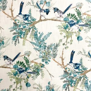 Emilia - 524 Mediterranean Blue- Designer Fabric from Online Fabric Store