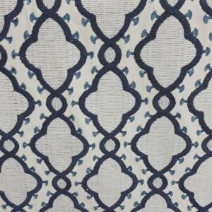 On the Fringe - Navy- Designer Fabric from Online Fabric Store