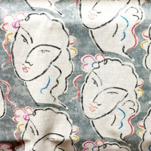 Beau Visage - Mercury - Designer Fabric from Online Fabric Store