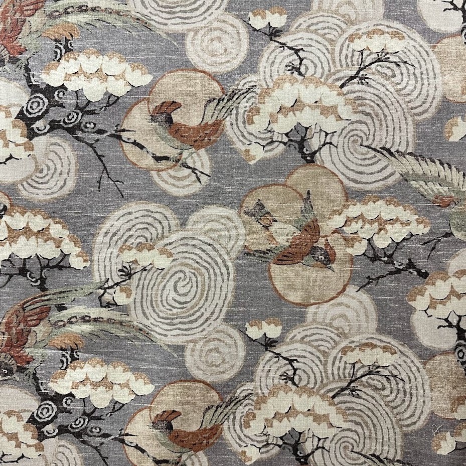 Kyomi - Pewter - Designer Fabric from Online Fabric Store