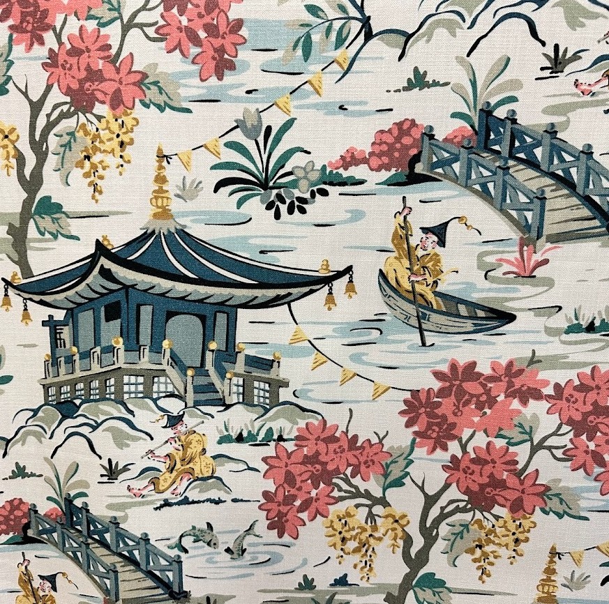 Teahouse - Slate - Designer Fabric from Online Fabric Store