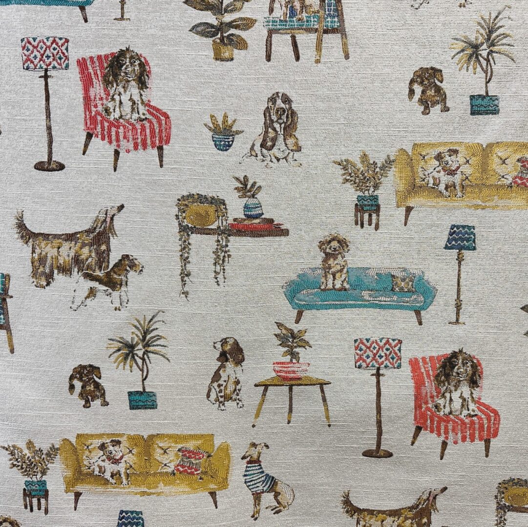 Barkingham Palace - Multi - Designer Fabric from Online Fabric Store