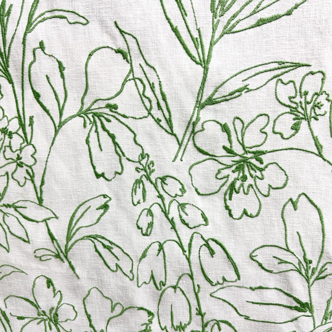 Daisy - Island Green - Designer Fabric from Online Fabric Store