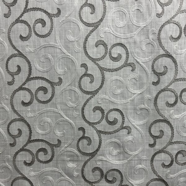 Ophelia - Silver - Designer Fabric from Online Fabric Store