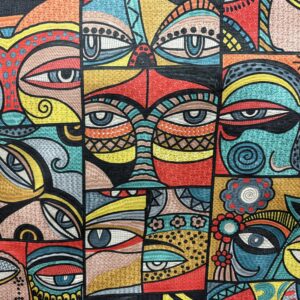 All Eyes On Me - Multi - Designer Fabric from Online Fabric Store