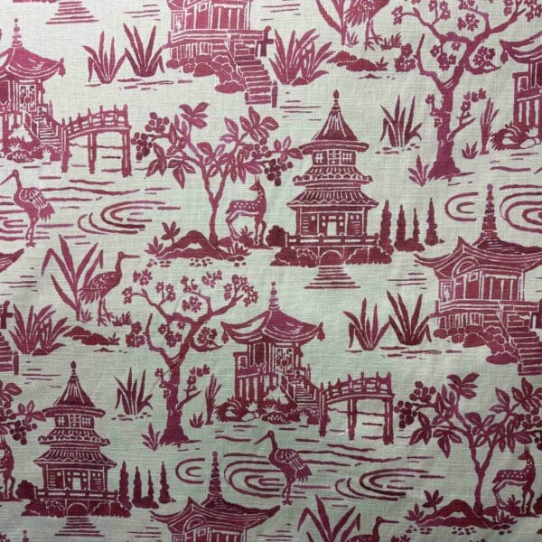 Zen Garden - Cherry - Designer Fabric from Online Fabric Store